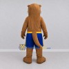 Custom Tan and Blue Otter in Sports Shorts Mascot Costume Adult Full Body Suit for Sports Events