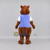 Custom Brown and Purple Beaver in T Shirt Mascot Costume Adult Full Body Suit for School Events Custom Brown and Purple Beaver in T Shirt Mascot Costume Adult Full Body Suit for School Events