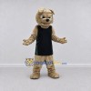 Custom Tan and Black Bulldog in Sportswear Mascot Costume Adult Full Body Suit for Sports Events