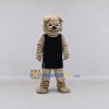 Custom Tan and Black Bulldog in Sportswear Mascot Costume Adult Full Body Suit for Sports Events
