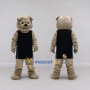 Custom Tan and Black Bulldog in Sportswear Mascot Costume Adult Full Body Suit for Sports Events