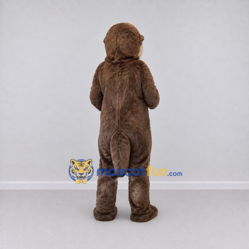 Custom Brown and Cream Otter Mascot Costume Adult Full Body Suit for Wildlife Events Custom Brown and Cream Otter Mascot Costume Adult Full Body Suit for Wildlife Events