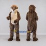 Custom Brown and Cream Otter Mascot Costume Adult Full Body Suit for Wildlife Events
