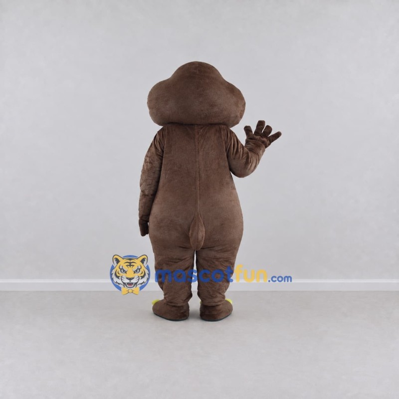 Custom Brown Walrus Mascot Costume Adult Full Body Suit for Ocean Events Custom Brown Walrus Mascot Costume Adult Full Body Suit for Ocean Events