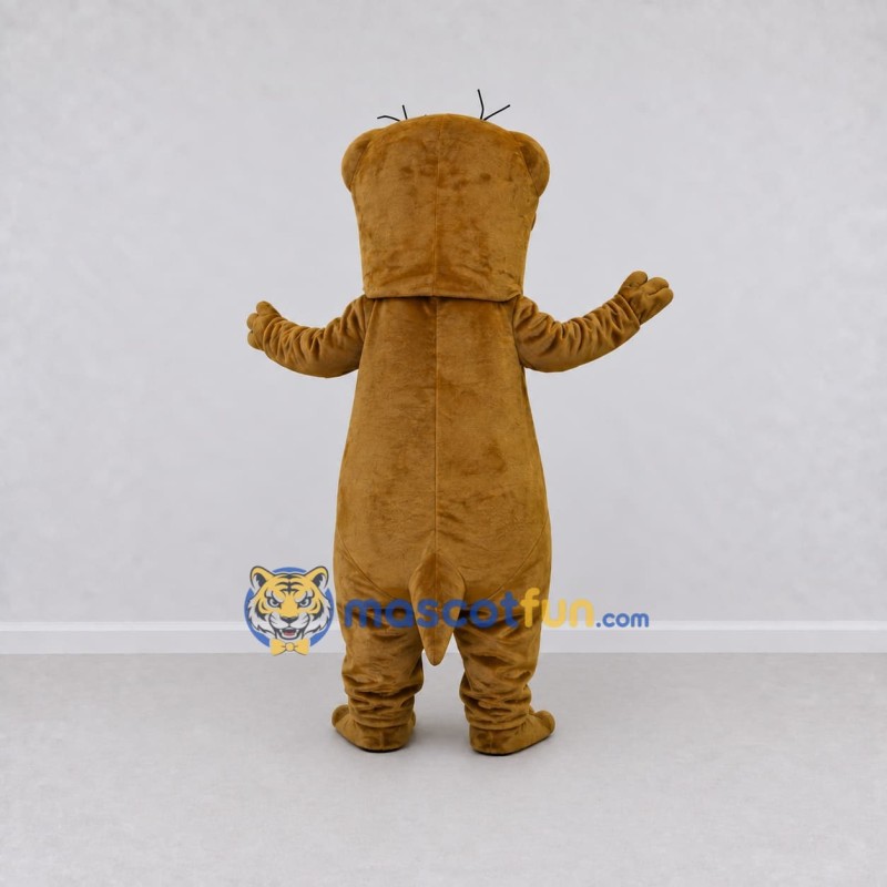 Custom Golden Brown Animal Character Mascot Costume Adult Full Body Suit for School Events Custom Golden Brown Animal Character Mascot Costume Adult Full Body Suit for School Events