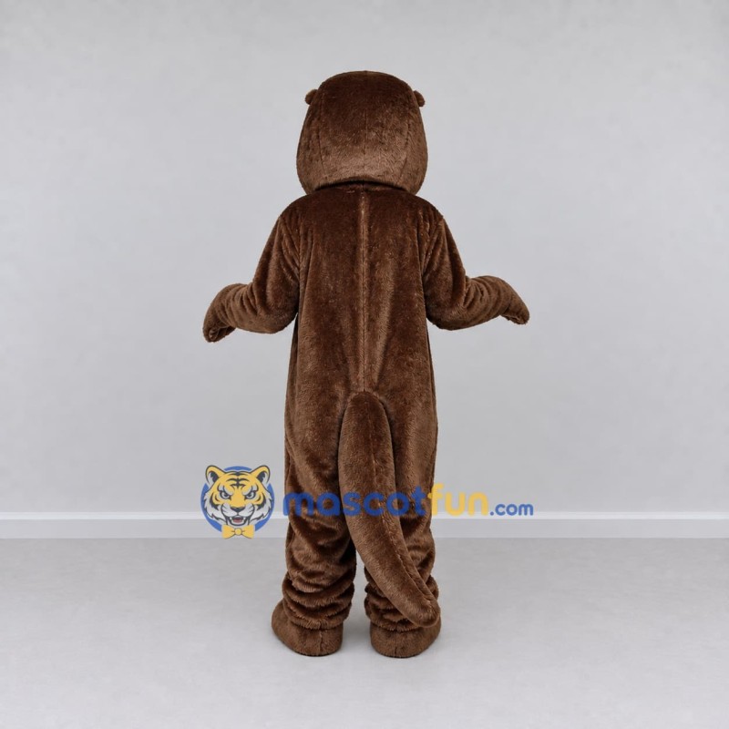 Custom Brown Otter Mascot Costume Adult Full Body Suit for Wildlife Events