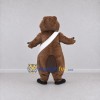 Custom Brown and White Beaver with Sash Mascot Costume Adult Full Body Suit for School Events Custom Brown and White Beaver with Sash Mascot Costume Adult Full Body Suit for School Events