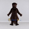 Custom Dark Brown and White Otter Mascot Costume Adult Full Body Suit for Wildlife Events