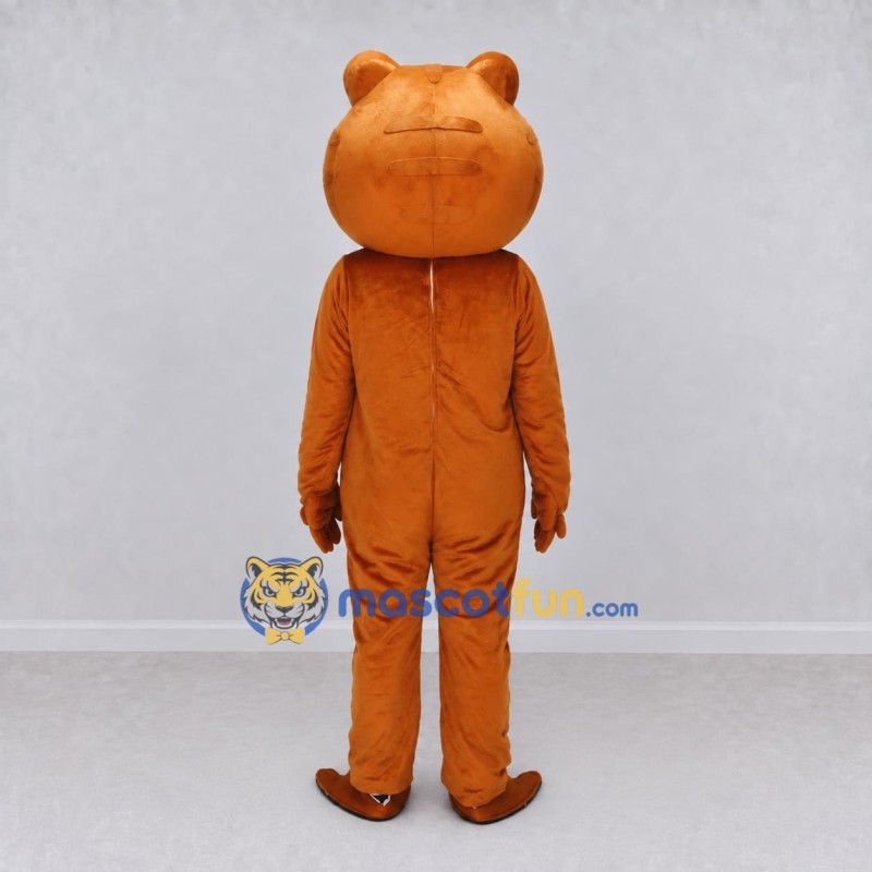 Custom Orange and White Frog Mascot Costume Adult Full Body Suit for School Events Custom Orange and White Frog Mascot Costume Adult Full Body Suit for School Events