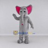 Custom Gray and Pink Elephant Mascot Costume Adult Full Body Suit for School Events Custom Gray and Pink Elephant Mascot Costume Adult Full Body Suit for School Events