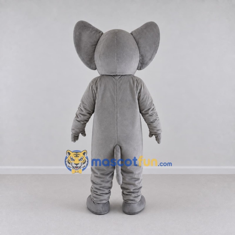Custom Gray and Pink Elephant Mascot Costume Adult Full Body Suit for School Events Custom Gray and Pink Elephant Mascot Costume Adult Full Body Suit for School Events