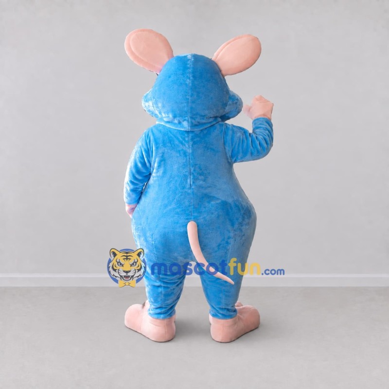 Custom Blue and Pink Mouse Mascot Costume Adult Full Body Suit for School Events Custom Blue and Pink Mouse Mascot Costume Adult Full Body Suit for School Events