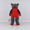 Custom Gray and Red Rat in Sportswear Mascot Costume Adult Full Body Suit for Sports Events Custom Gray and Red Rat in Sportswear Mascot Costume Adult Full Body Suit for Sports Events