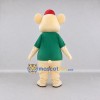 Custom Cream Green and Red Mouse in T Shirt Mascot Costume Adult Full Body Suit for School Events