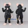 Custom Black and Pink Rat Mascot Costume Adult Full Body Suit for Halloween Events