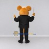 Custom Tan and Black Mouse Conductor Mascot Costume Adult Full Body Suit for Music Events Custom Tan and Black Mouse Conductor Mascot Costume Adult Full Body Suit for Music Events