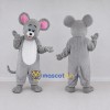 Custom Gray and White Mouse Mascot Costume Adult Full Body Suit for School Events Custom Gray and White Mouse Mascot Costume Adult Full Body Suit for School Events