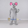 Custom Gray and Pink Mouse Mascot Costume Adult Full Body Suit for School Events Custom Gray and Pink Mouse Mascot Costume Adult Full Body Suit for School Events
