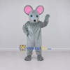 Custom Gray and Pink Mouse Mascot Costume Adult Full Body Suit for School Events Custom Gray and Pink Mouse Mascot Costume Adult Full Body Suit for School Events
