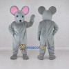 Custom Gray and Pink Mouse Mascot Costume Adult Full Body Suit for School Events Custom Gray and Pink Mouse Mascot Costume Adult Full Body Suit for School Events