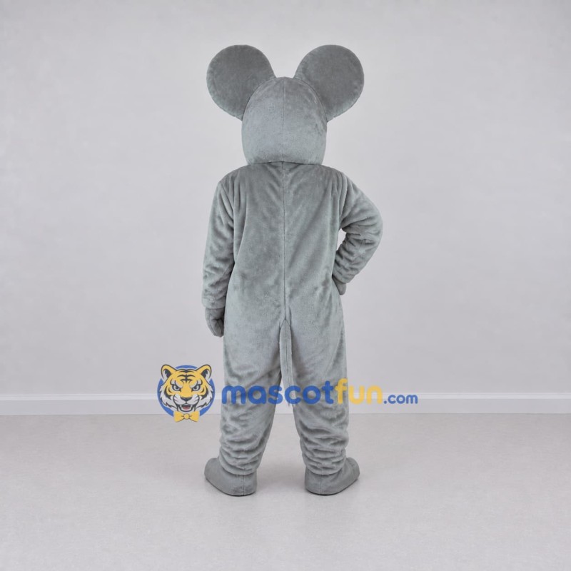 Custom Gray and Pink Mouse Mascot Costume Adult Full Body Suit for School Events Custom Gray and Pink Mouse Mascot Costume Adult Full Body Suit for School Events