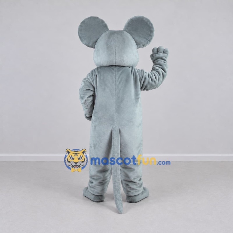 Custom Gray and Pink Mouse Mascot Costume Adult Full Body Suit for School Events Custom Gray and Pink Mouse Mascot Costume Adult Full Body Suit for School Events