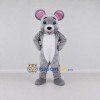 Custom Gray and White Mouse Mascot Costume Adult Full Body Suit for School Events Custom Gray and White Mouse Mascot Costume Adult Full Body Suit for School Events