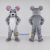 Custom Gray and White Mouse Mascot Costume Adult Full Body Suit for School Events Custom Gray and White Mouse Mascot Costume Adult Full Body Suit for School Events