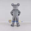 Custom Gray and White Mouse Mascot Costume Adult Full Body Suit for School Events Custom Gray and White Mouse Mascot Costume Adult Full Body Suit for School Events