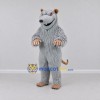 Custom Gray and Tan Rat Mascot Costume Adult Full Body Suit for School Events Custom Gray and Tan Rat Mascot Costume Adult Full Body Suit for School Events