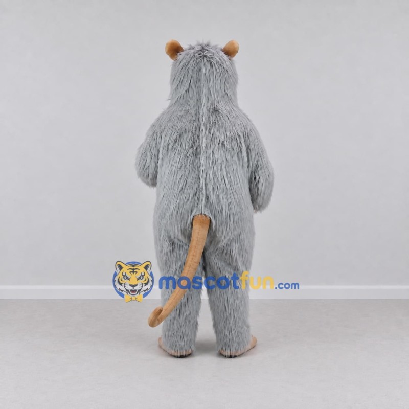 Custom Gray and Tan Rat Mascot Costume Adult Full Body Suit for School Events Custom Gray and Tan Rat Mascot Costume Adult Full Body Suit for School Events