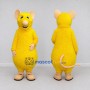 Custom Yellow and Tan Mouse Mascot Costume Adult Full Body Suit for School Events
