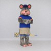 Custom Gray and Blue Mouse in Sportswear Mascot Costume Adult Full Body Suit for Sports Events Custom Gray and Blue Mouse in Sportswear Mascot Costume Adult Full Body Suit for Sports Events
