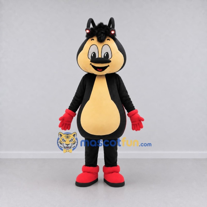 Custom Red Black and Yellow Ladybug Mascot Costume Adult Full Body Suit for Garden Events Custom Red Black and Yellow Ladybug Mascot Costume Adult Full Body Suit for Garden Events