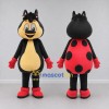 Custom Red Black and Yellow Ladybug Mascot Costume Adult Full Body Suit for Garden Events Custom Red Black and Yellow Ladybug Mascot Costume Adult Full Body Suit for Garden Events