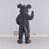 Custom Dark Gray and White Mouse Mascot Costume Adult Full Body Suit for School Events