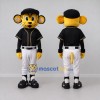 Custom Yellow Black and White Mouse in Baseball Uniform Mascot Costume Adult Full Body Suit for Sports Events