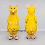 Custom Yellow and Tan Mouse Mascot Costume Adult Full Body Suit for School Events