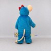 Custom Blue and White Mouse with Bow Mascot Costume Adult Full Body Suit for School Events Custom Blue and White Mouse with Bow Mascot Costume Adult Full Body Suit for School Events