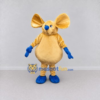 Custom Yellow and Blue Mouse Mascot Costume Adult Full Body Suit for School Events Custom Yellow and Blue Mouse Mascot Costume Adult Full Body Suit for School Events
