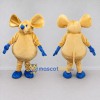 Custom Yellow and Blue Mouse Mascot Costume Adult Full Body Suit for School Events