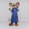 Custom Brown and Blue Mouse in Long Coat Mascot Costume Adult Full Body Suit for Theme Parties Custom Brown and Blue Mouse in Long Coat Mascot Costume Adult Full Body Suit for Theme Parties