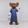Custom Brown and Blue Mouse in Long Coat Mascot Costume Adult Full Body Suit for Theme Parties Custom Brown and Blue Mouse in Long Coat Mascot Costume Adult Full Body Suit for Theme Parties