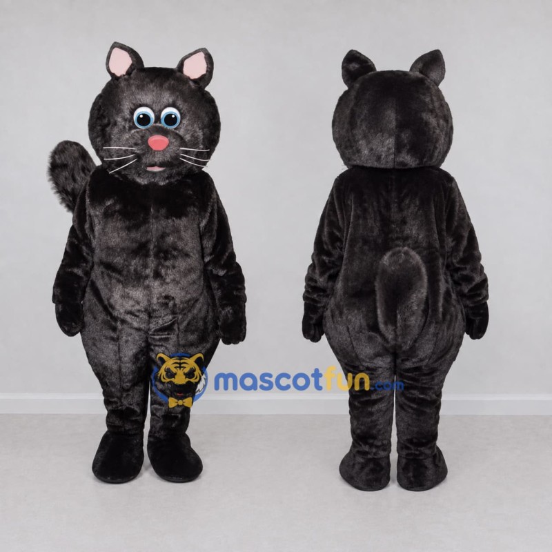 Custom Black Cat Mascot Costume Adult Full Body Suit for School Events Custom Black Cat Mascot Costume Adult Full Body Suit for School Events