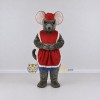 Custom Gray and Red Mouse in Dress Mascot Costume Adult Full Body Suit for School Events Custom Gray and Red Mouse in Dress Mascot Costume Adult Full Body Suit for School Events