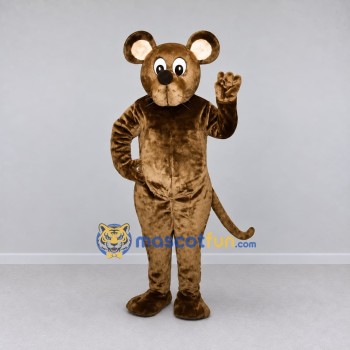 Custom Brown and Tan Mouse Mascot Costume Adult Full Body Suit for School Events Custom Brown and Tan Mouse Mascot Costume Adult Full Body Suit for School Events
