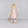 Custom Cream and Pink Mouse in Dress Mascot Costume Adult Full Body Suit for School Events