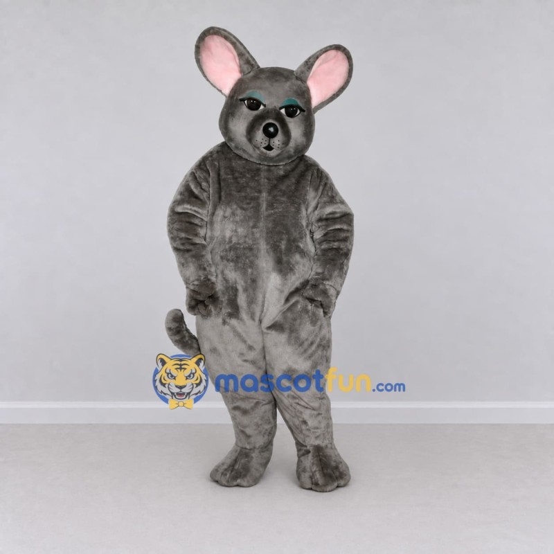 Custom Gray Mouse Mascot Costume Adult Full Body Suit for School Events Custom Gray Mouse Mascot Costume Adult Full Body Suit for School Events