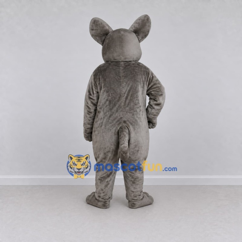 Custom Gray Mouse Mascot Costume Adult Full Body Suit for School Events Custom Gray Mouse Mascot Costume Adult Full Body Suit for School Events