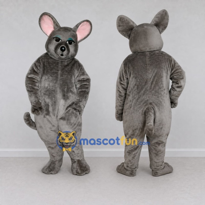 Custom Gray Mouse Mascot Costume Adult Full Body Suit for School Events Custom Gray Mouse Mascot Costume Adult Full Body Suit for School Events